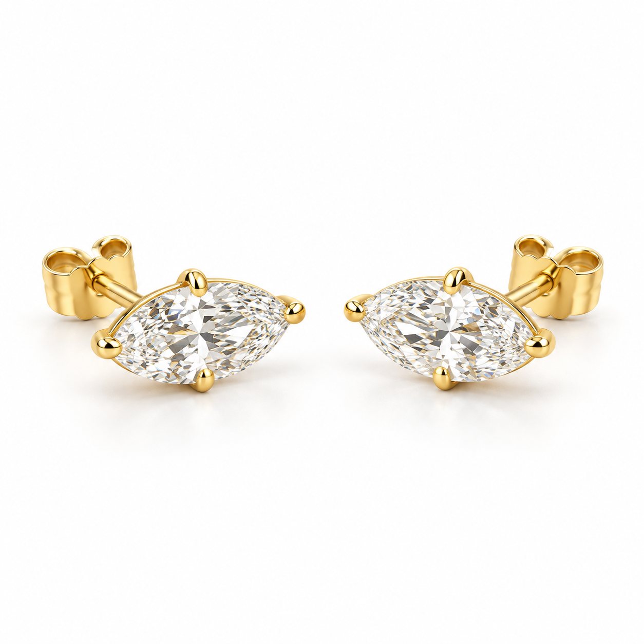 Marquise studs