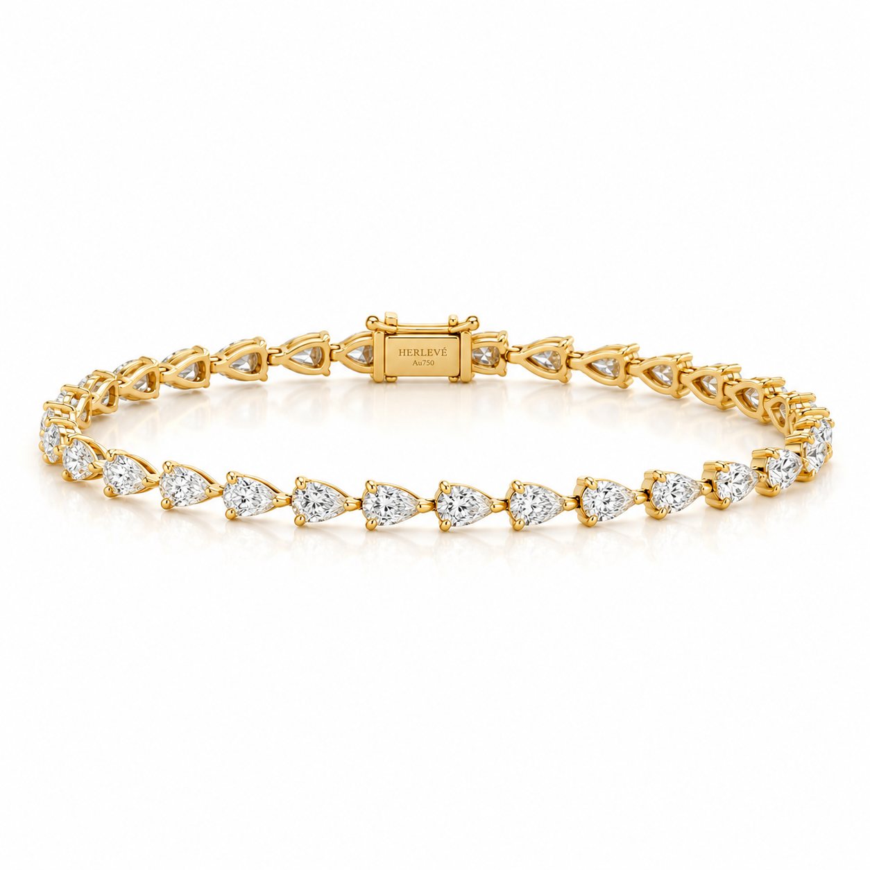 Pear tennis bracelet