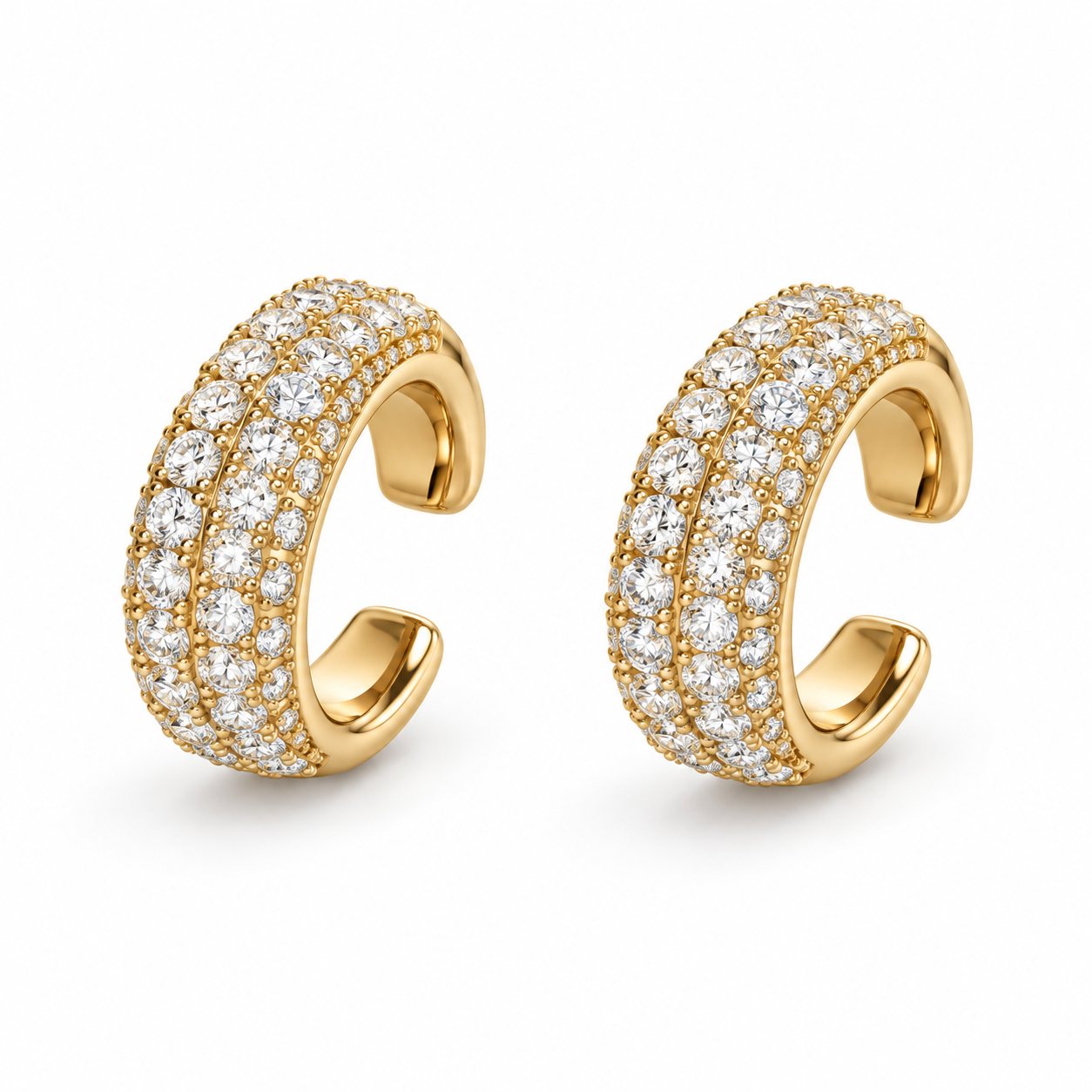 Pavé ear cuffs