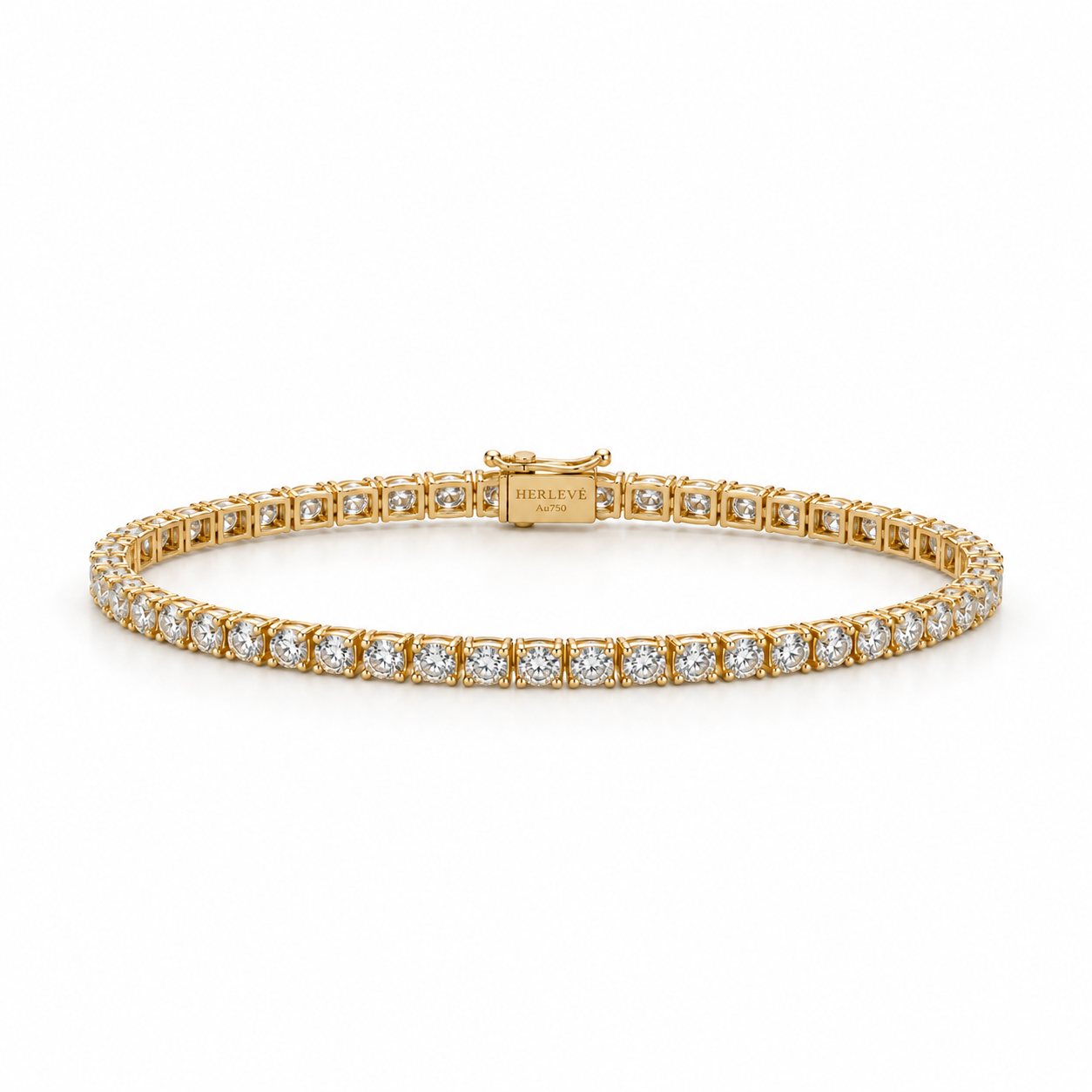 Round tennis bracelet